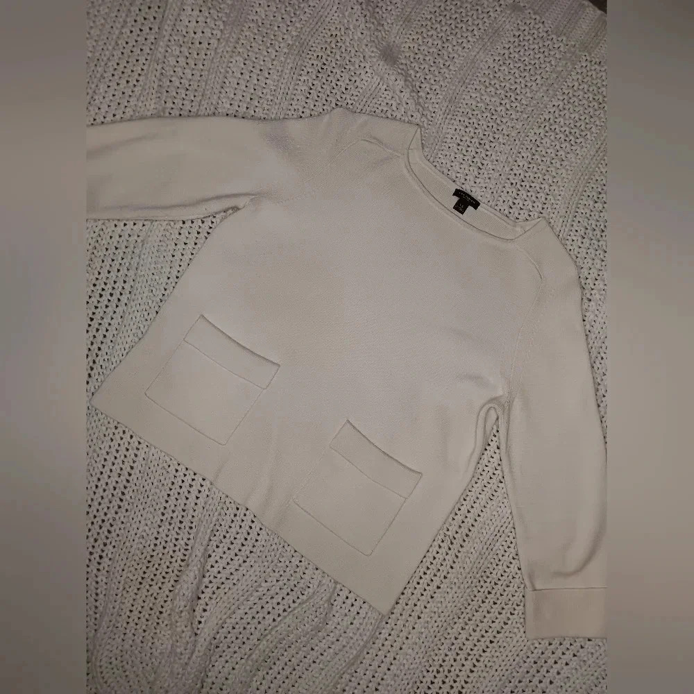 Women's Cream Pocket Sweater